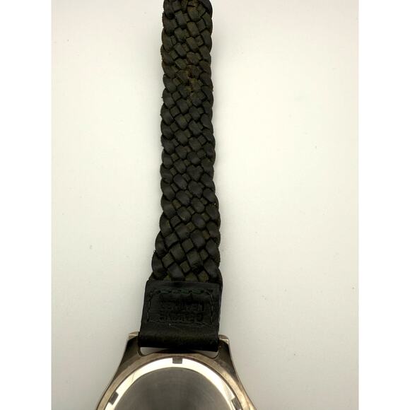 LIFE Quartz Watch Japan Movt Date Green Dial 37mm WR 50M Braided Strap - Picture 6 of 6